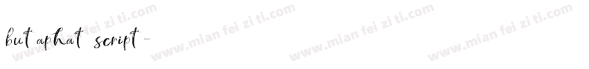 butaphat script字体转换